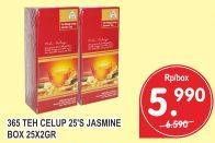Promo Harga 365 Teh Celup Jasmine 25 pcs - Superindo