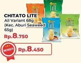 Promo Harga Chitato Lite Snack Potato Chips Kecuali Aburi Seaweed 65 gr - Yogya