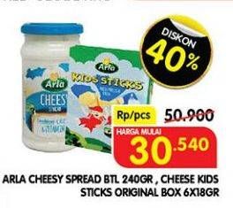 ARLA Cheesy Spread, Cheese Kids Sticks Original