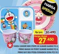Promo Harga Vanda Piring Makan Melamine Bayi Segi Doraemon 10.5, HK Thumb PE3907  - Superindo