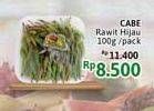 Promo Harga Cabe Rawit Hijau per 100 gr - Alfamidi