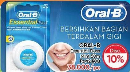Promo Harga ORAL B Essential Floss 50 ml - Guardian