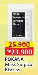 Promo Harga POKANA Most Awesome Surgical Mask 5 pcs - Alfamart