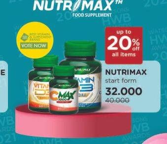Promo Harga NUTRIMAX Multivitamin  - Watsons