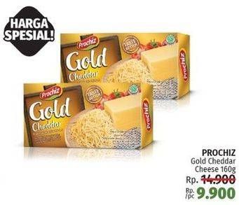Promo Harga PROCHIZ Gold Cheddar 160 gr - LotteMart