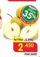 Promo Harga Pear Sweet per 100 gr - Superindo