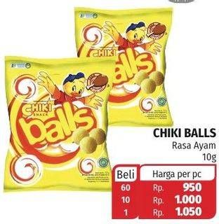 Promo Harga CHIKI BALLS Chicken Snack Ayam 10 gr - Lotte Grosir