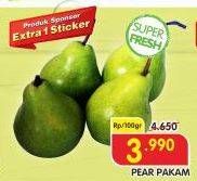 Promo Harga Pear Packham per 100 gr - Superindo