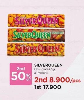 Promo Harga SILVER QUEEN Chocolate All Variants 65 gr - Watsons