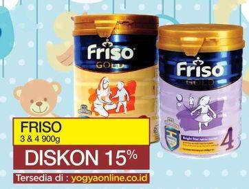 Promo Harga FRISO Gold 3/4 Susu Pertumbuhan 900 gr - Yogya