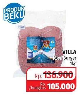 Promo Harga VILLA Beef Burger 1 kg - Lotte Grosir