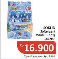 Promo Harga SO KLIN White & Bright Detergent 770 gr - Alfamidi