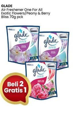 Promo Harga Glade One For All Exotic Flower, Peony Berry Bliss 70 gr - Indomaret