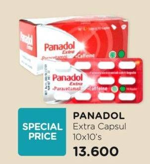 Promo Harga Panadol Paracetamol Extra 10 pcs - Watsons