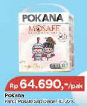 Promo Harga Pokana Mosafe Sap Diapers XL22 22 pcs - TIP TOP