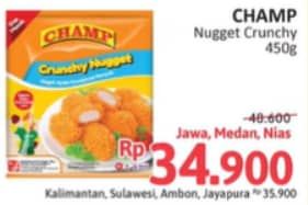 Promo Harga Champ Nugget Crunchy Nugget 450 gr - Alfamidi