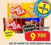 Promo Harga GET GIT Wafer Cheese, Chocolate 102 gr - Superindo