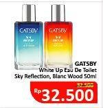 Promo Harga GATSBY White Up Eau De Toilette Sky Reflection, Black Wood 50 ml - Alfamidi