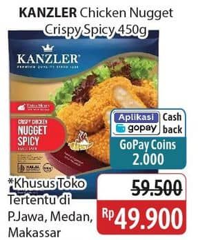 Promo Harga Kanzler Chicken Nugget Crispy Spicy 450 gr - Alfamidi