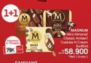 Promo Harga Walls Magnum Mini Classic Amber, Cookies N Cream, Almond per 6 pcs 45 ml - LotteMart