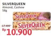 Promo Harga Silver Queen Chocolate Almonds, Cashew 58 gr - Alfamidi