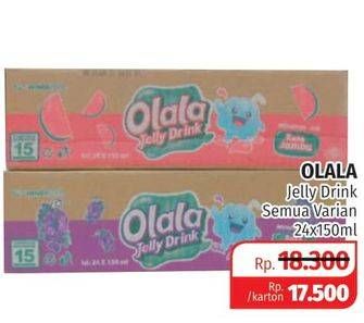 Promo Harga OLALA Jelly Drink All Variants per 24 cup 150 ml - Lotte Grosir