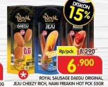 Promo Harga Belfoods Royal Ready to Go Sosis Ayam Jeju Keju, Nami Pedas 55 gr - Superindo