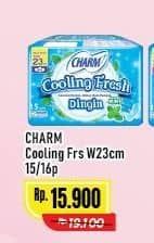 Promo Harga Charm Extra Comfort Cooling Fresh Wing 23cm 15 pcs - Alfamart