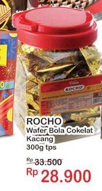 Promo Harga Rocho Wafer Bola Coklat Kacang 300 gr - Indomaret