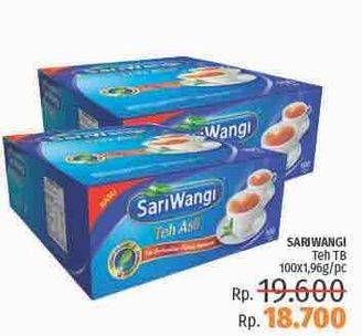 Promo Harga Sariwangi Teh Asli 100 pcs - LotteMart