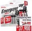 Promo Harga ENERGIZER MAX Battery AA, AAA 6 pcs - Hypermart