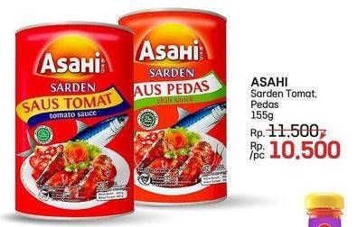 Promo Harga Asahi Sardines Saus Tomat, Saus Pedas 155 gr - LotteMart