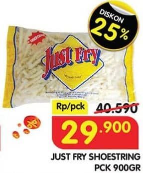 Promo Harga Just Fry French Fries Shoestrings 900 gr - Superindo