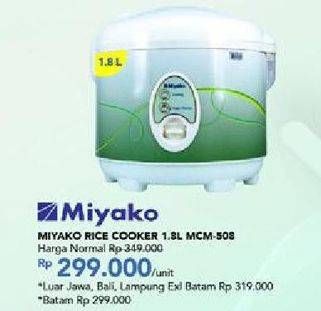 Promo Harga MIYAKO MCM-508 1800 ml - Carrefour