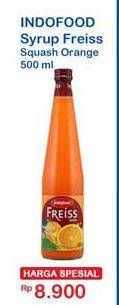 Promo Harga FREISS Syrup Squash Orange 500 ml - Indomaret