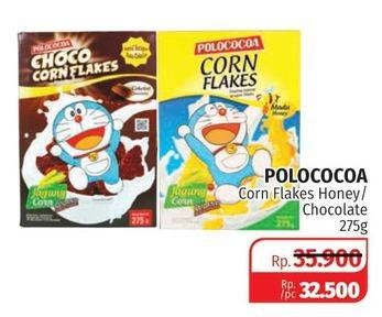Promo Harga POLOCOCOA Corn Flakes Honey, Chocolate 275 gr - Lotte Grosir