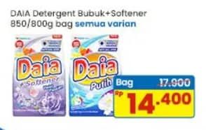 Promo Harga Daia Deterjen Bubuk All Variants 800 gr - Indomaret