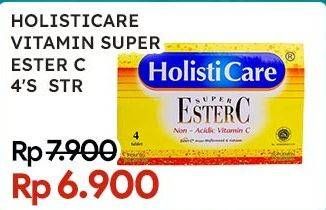 Promo Harga Holisticare Super Ester C 4 pcs - Indomaret