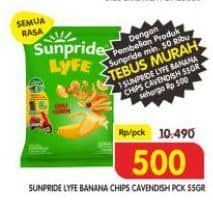 Promo Harga Sunpride Lyfe Cavendish Banana Chips All Variants 55 gr - Superindo