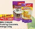 Promo Harga HAAN Pudding Chocolate, Mango per 2 pouch 145 gr - Alfamart