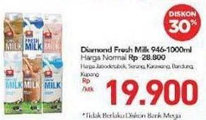 Promo Harga DIAMOND Fresh Milk 946 ml - Carrefour