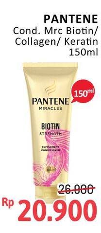 Promo Harga PANTENE Cond. Mrc Biotin/Collagen/Keratin 150ml  - Alfamidi