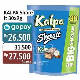 Promo Harga Kalpa Wafer Cokelat Kelapa Share It per 30 pcs 9 gr - Alfamidi
