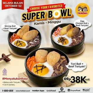 Promo Harga Hokben Super Bowl  - HokBen