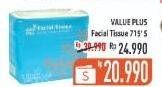 Promo Harga VALUE PLUS Facial Tissue 715 pcs - Hypermart