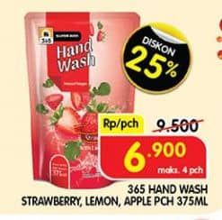 Promo Harga 365 Hand Soap Strawberry, Lemon 375 ml - Superindo