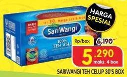 Promo Harga Sariwangi Teh Asli 30 pcs - Superindo