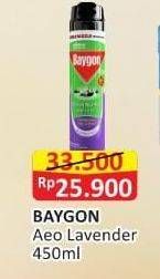 Promo Harga Baygon Insektisida Spray Silky Lavender 450 ml - Alfamart