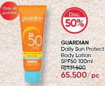 Promo Harga GUARDIAN Daily Sun Protection  Body Lotion 100 ml - Guardian