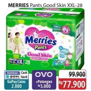 Promo Harga Merries Pants Good Skin XXL28 28 pcs - Alfamidi